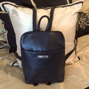 EUC 100% Leather Mini Backpack Bag